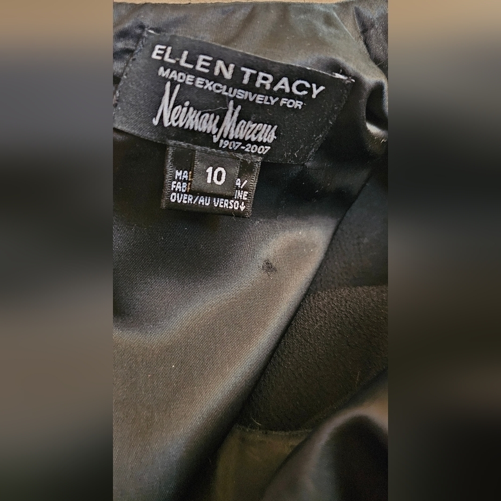 Ellen Tracy for Neiman Marcus‎ sz 10 little black dress 👗 - Picture 4 of 4